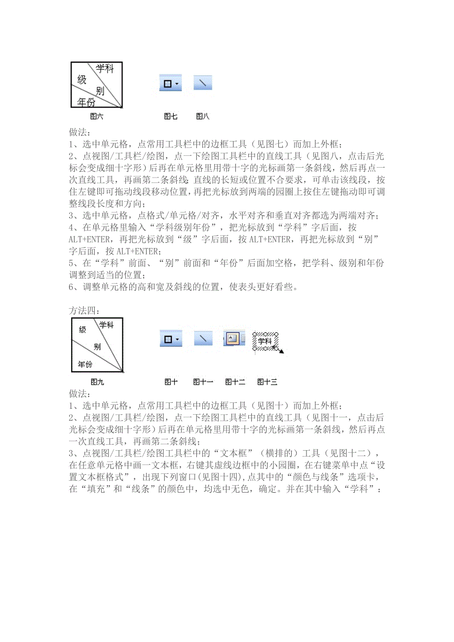 Excel斜表头的做法_第2页