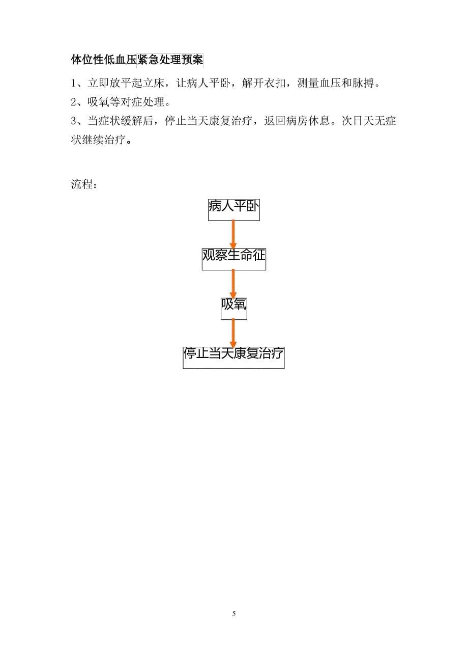 康复意外紧急处置预案与流程(私人版)_第5页