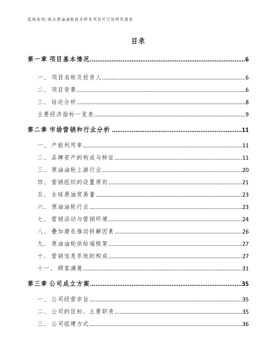 丽水原油油轮技术研发项目可行性研究报告_第1页