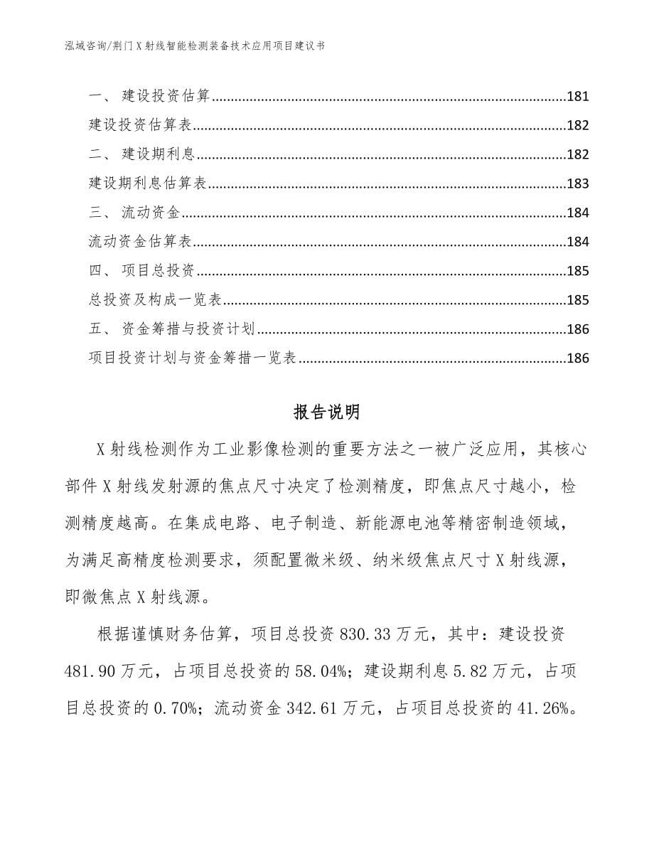 荆门X射线智能检测装备技术应用项目建议书_第5页