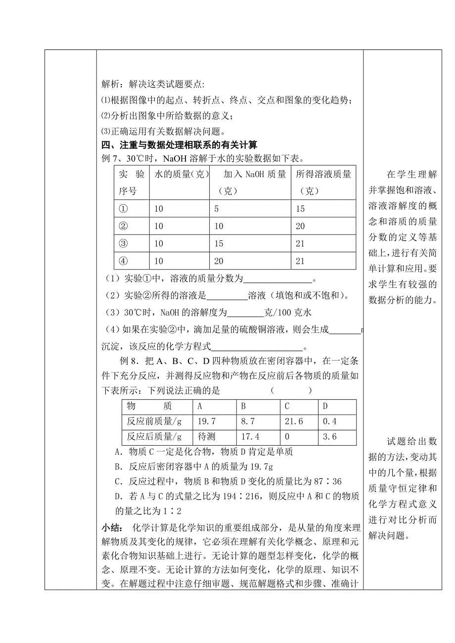 与生活有关的化学计算教案和课堂练习(欧新荣).doc_第4页