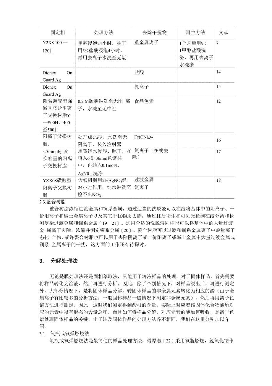 离子色谱最佳前处理方法_第5页