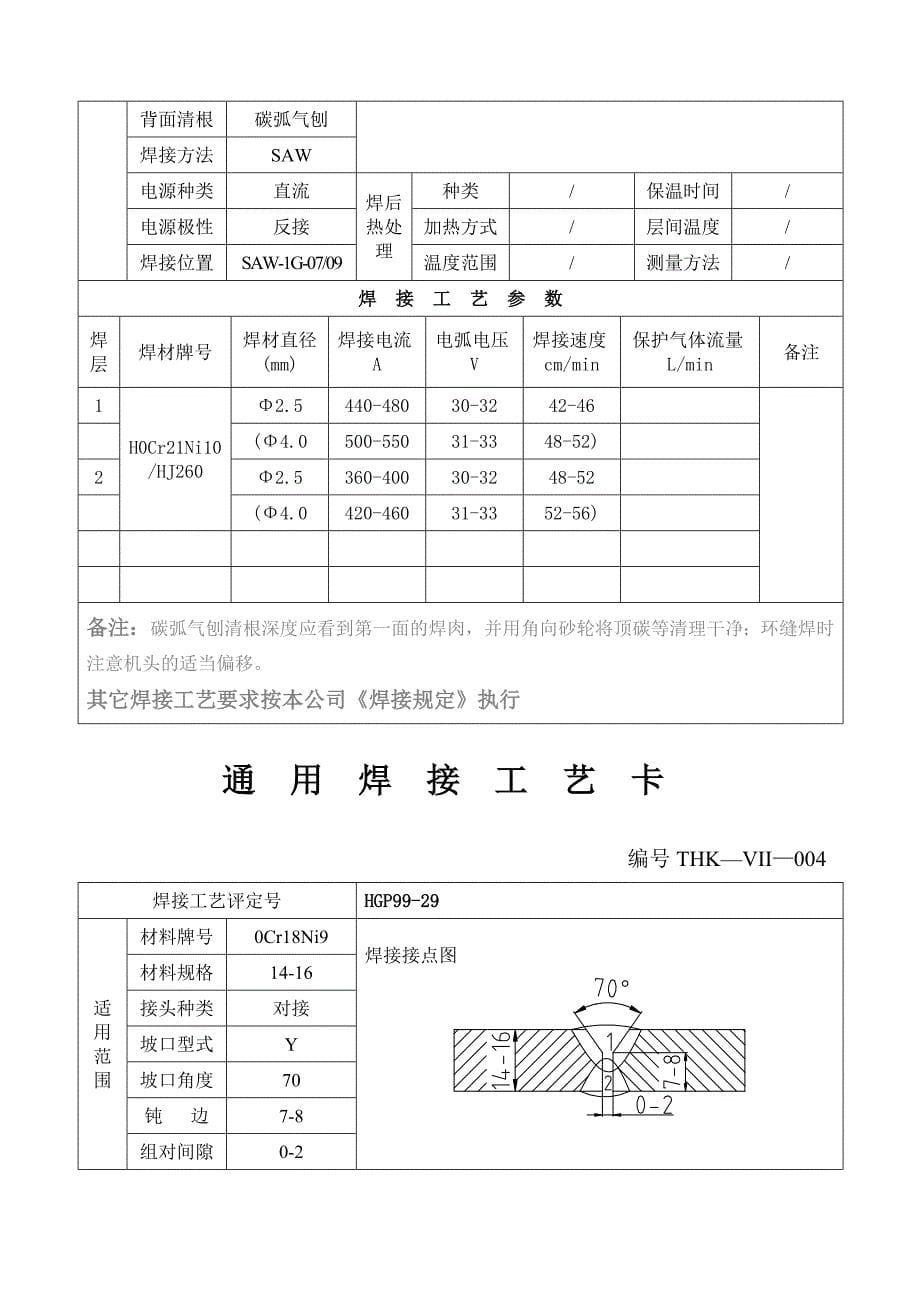 ho通用焊接工艺卡不锈钢_第5页