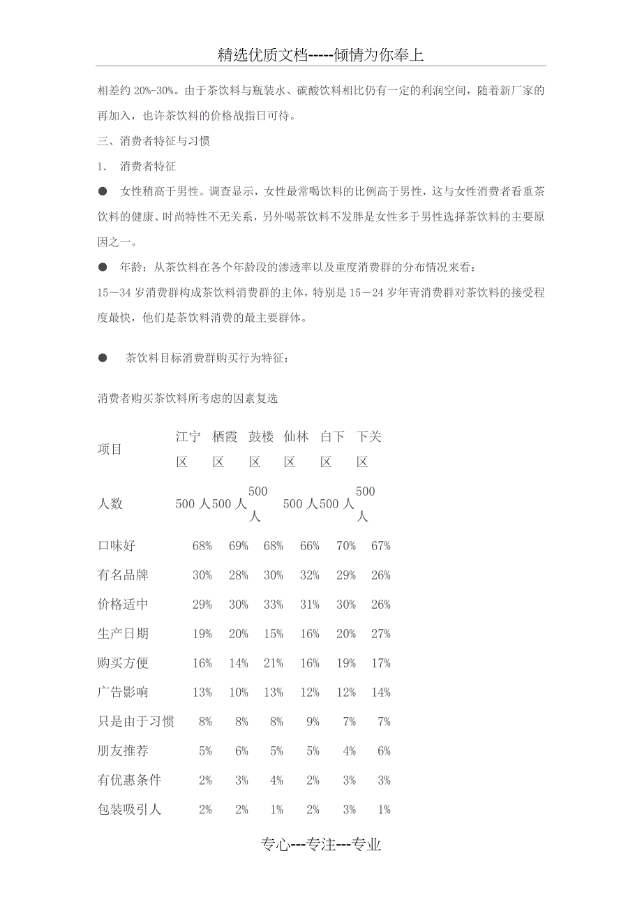 茶饮料市场调查报告_第3页