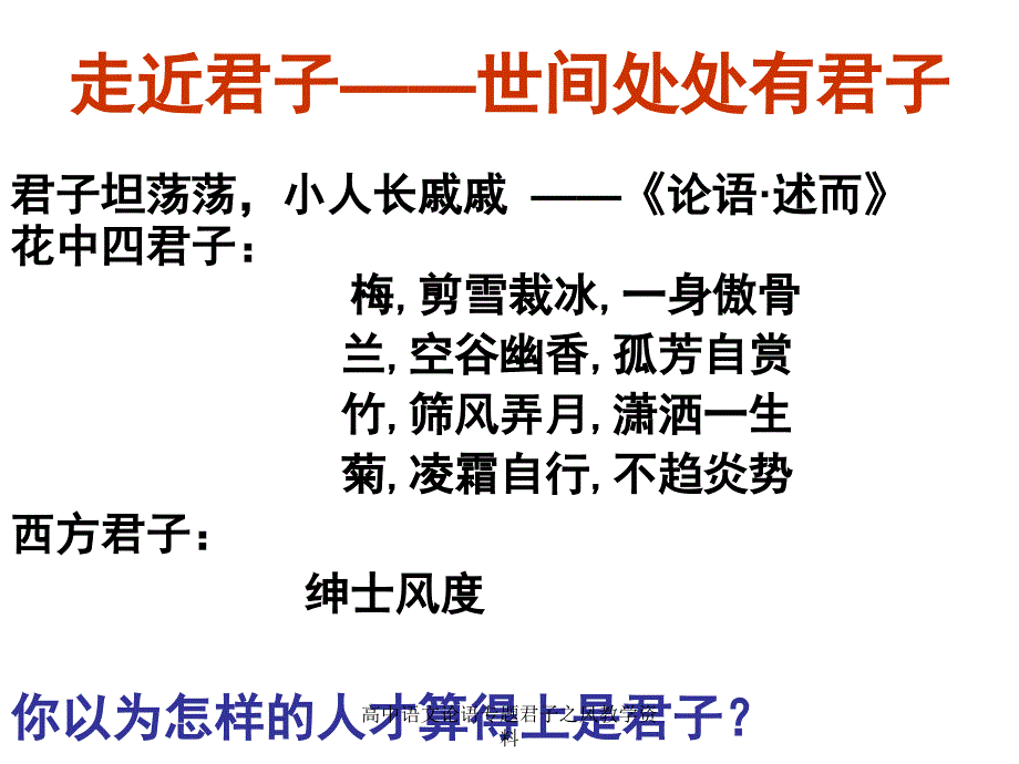 高中语文论语专题君子之风教学资料课件_第3页