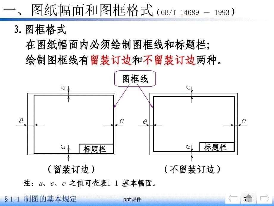 工程制图制图的基本规定ppt课件_第5页