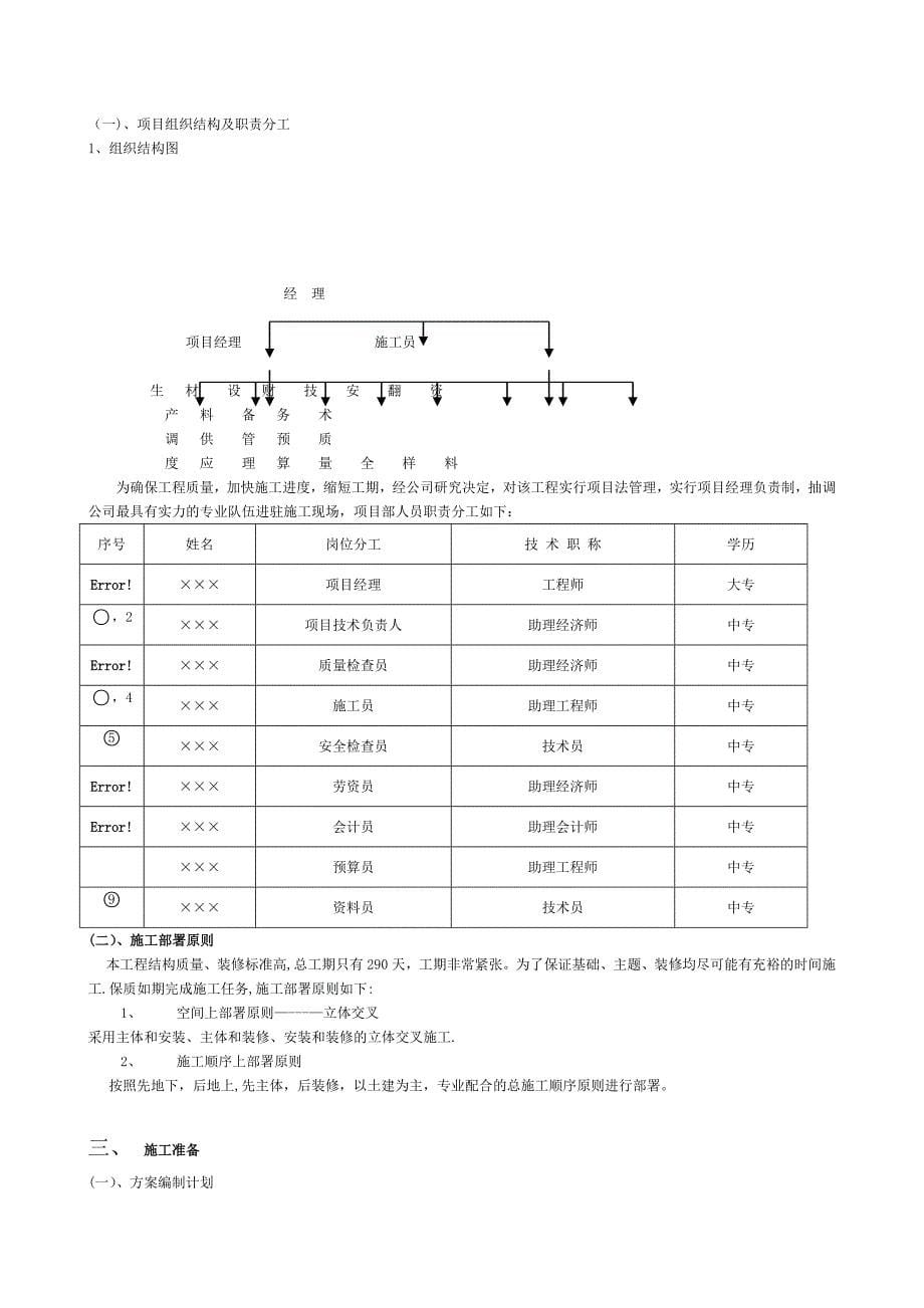 建筑施工组织设计范本(免费)_第5页