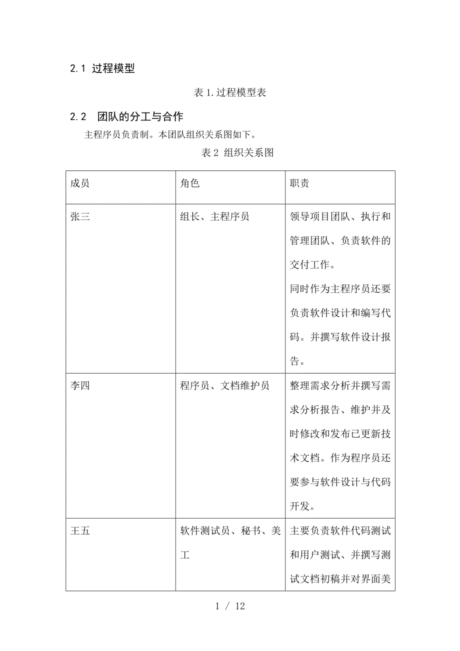 软件工程项目管理计划书完整版)参考_第2页