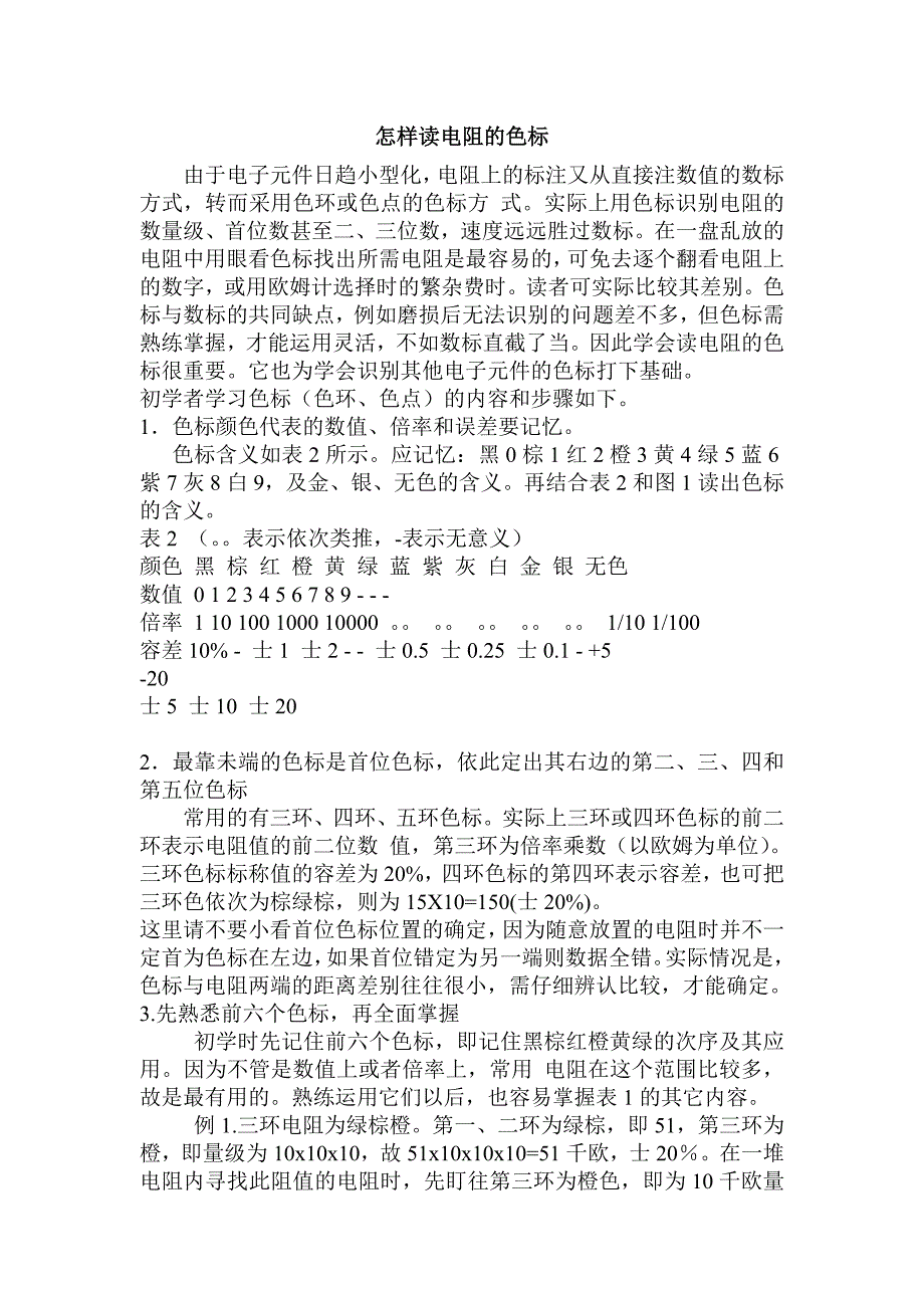 怎样读电阻的色标.doc_第1页