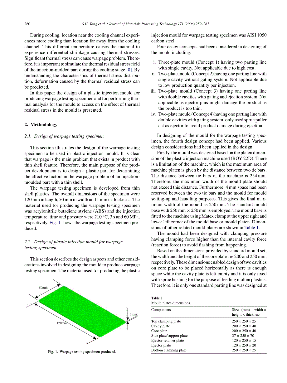 外文翻译--注塑模具的设计与热分析 英文版_第2页