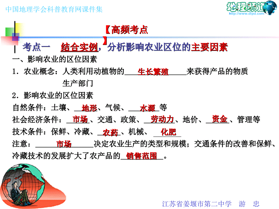 影响农业的区位因素自然条件课件_第3页