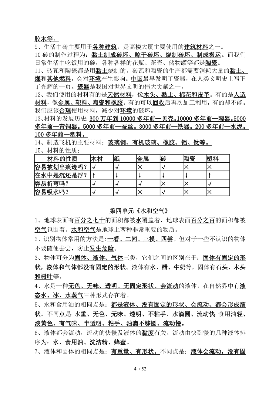 人教版三-六年级科学知识点汇总_第4页