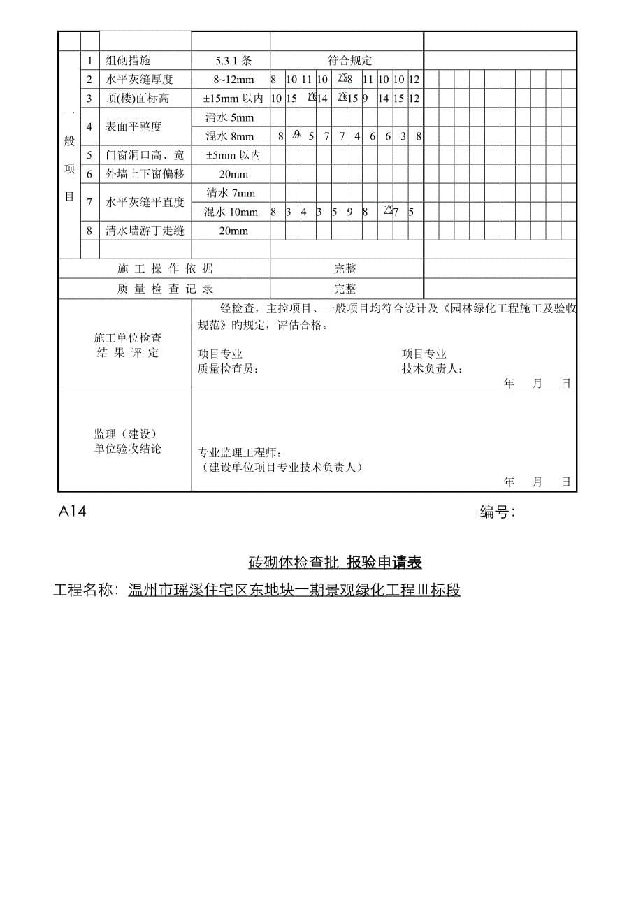 花坛砌体检验批_第5页