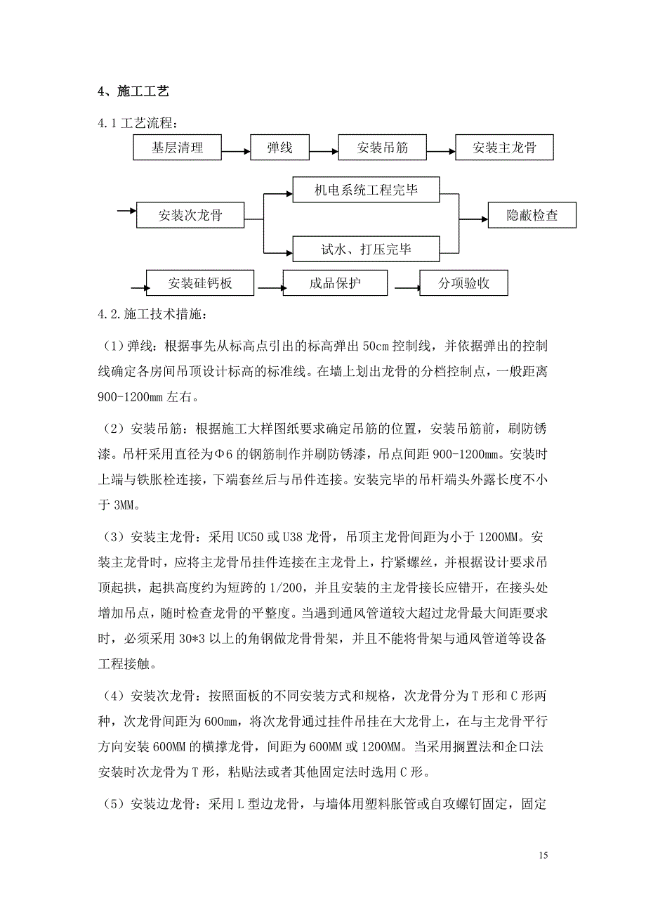 精品资料2022年收藏硅钙板吊顶施工方案_第2页