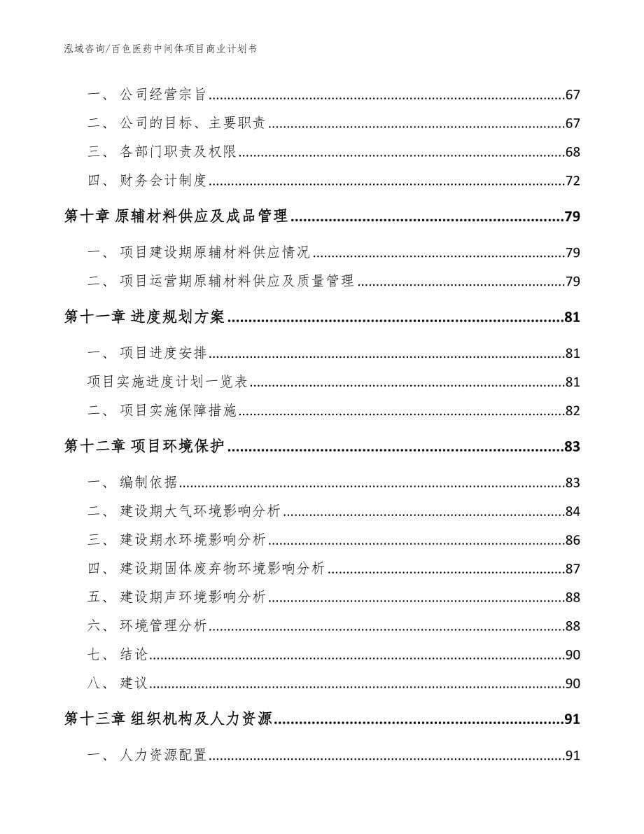 百色医药中间体项目商业计划书（模板）_第5页