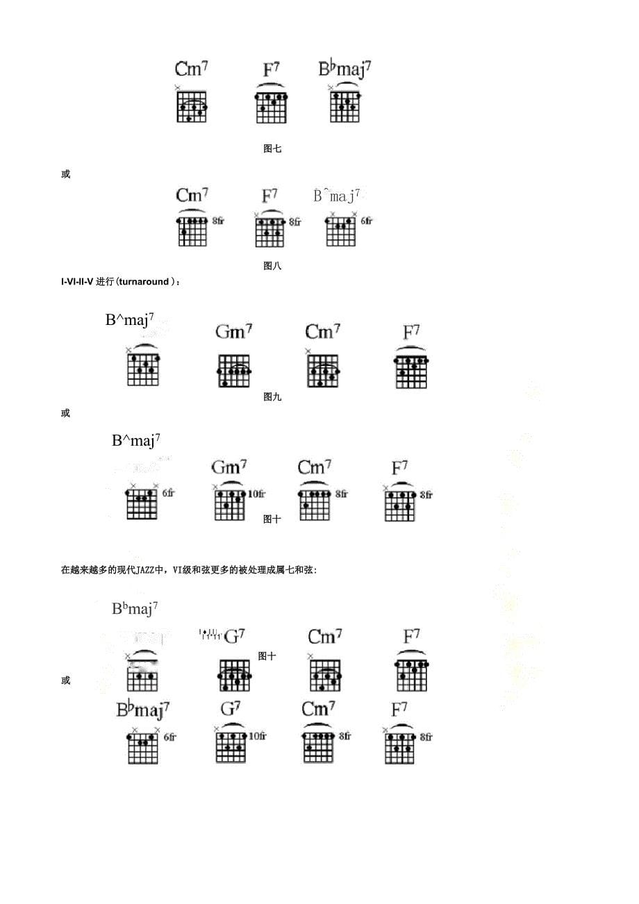 爵士吉他和弦伴奏入门教程_第5页