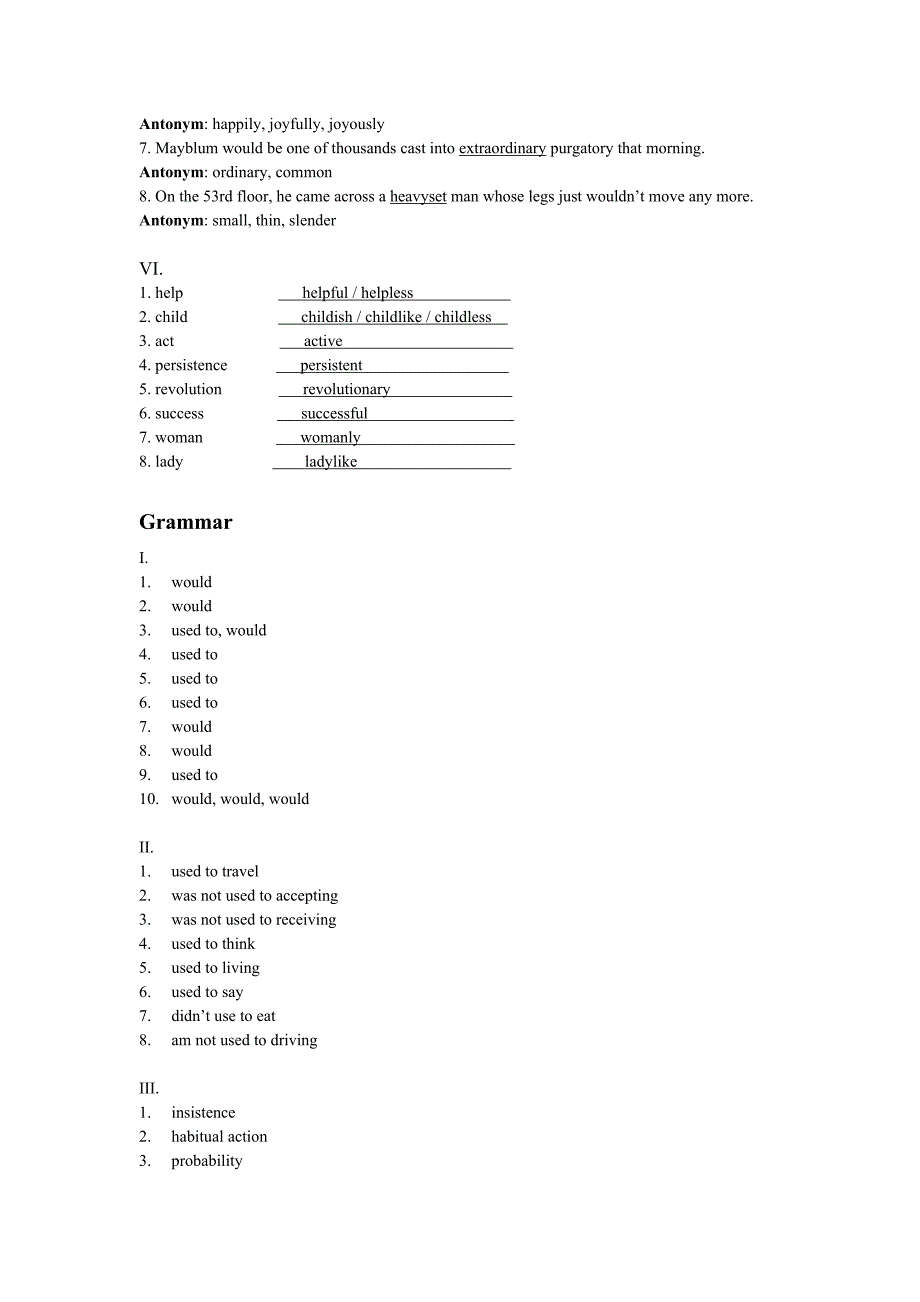 综合英语第二版第二册unit 1 keys to rcises.doc_第3页