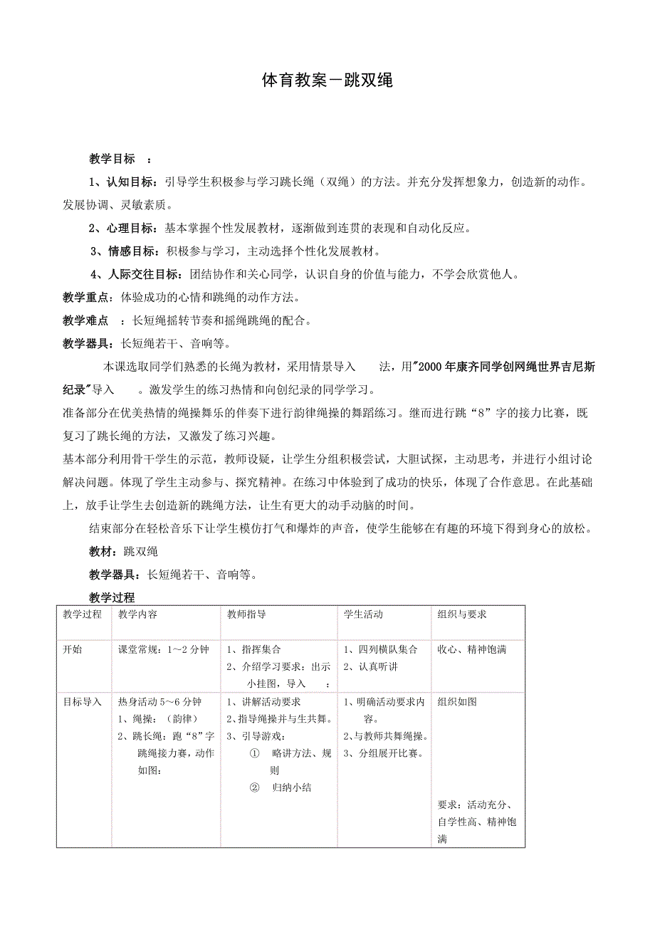 体育教案－跳双绳.doc_第1页