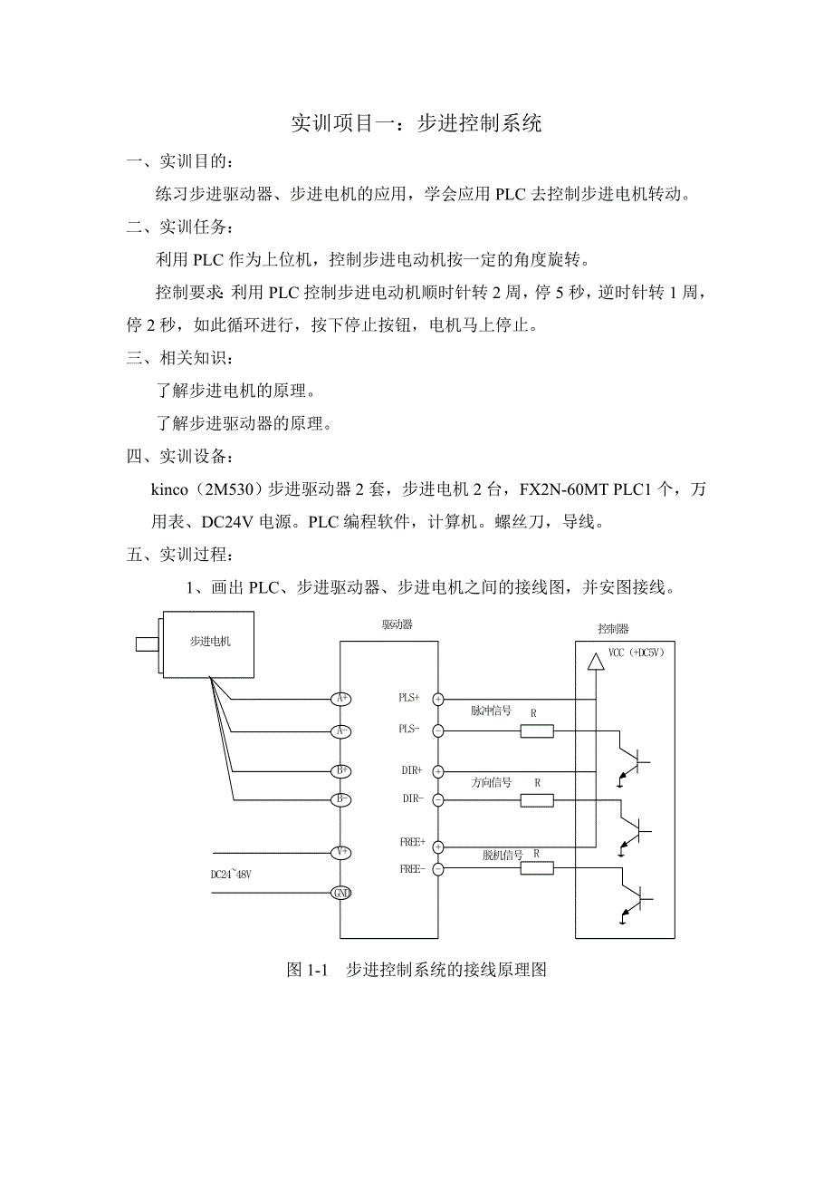 伺服实训指导书_第1页