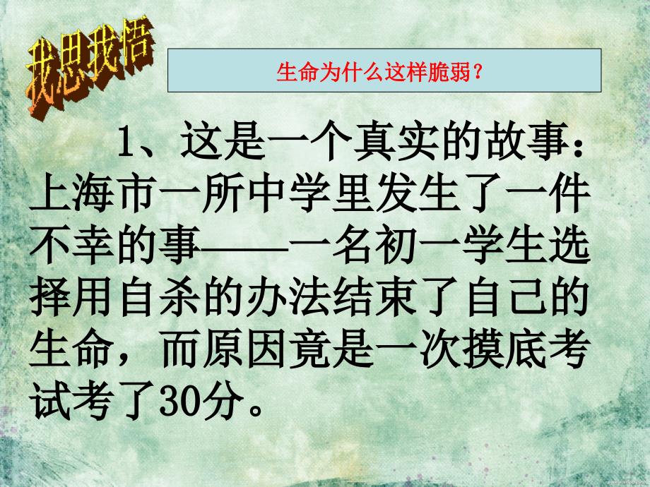 珍爱生命班会课件——绽放精彩_第2页