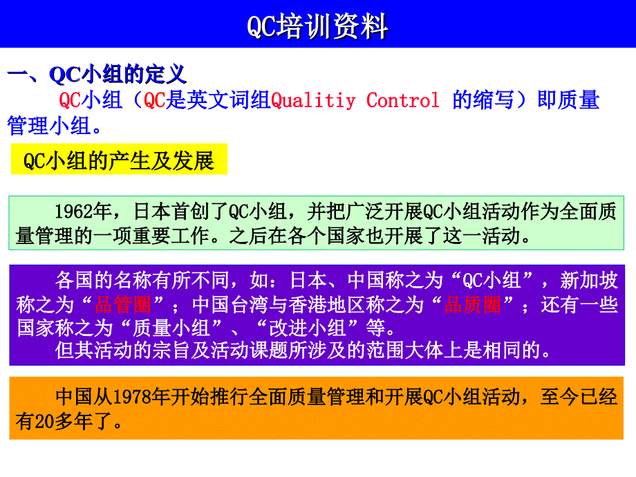 QCC基础知识培训资料(部门12等级)_第2页