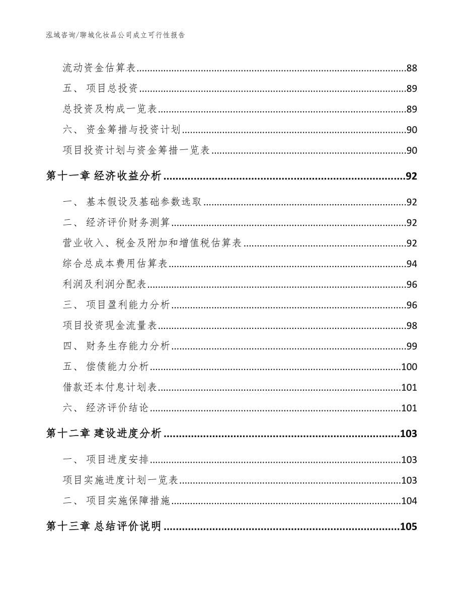 聊城化妆品公司成立可行性报告（范文参考）_第5页