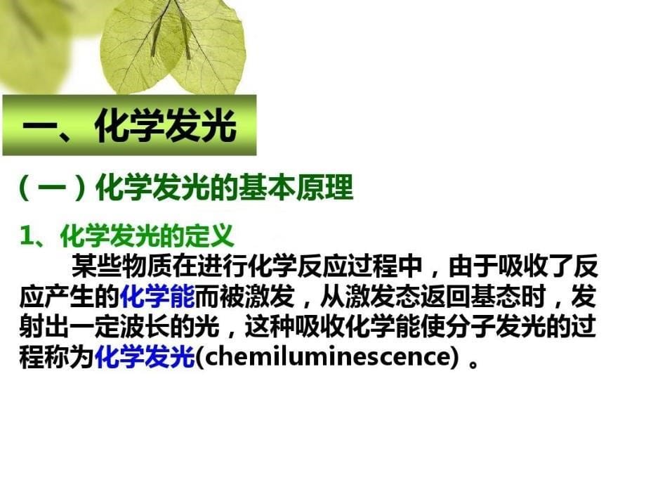 化学发光与生物发光共58页文档课件_第5页