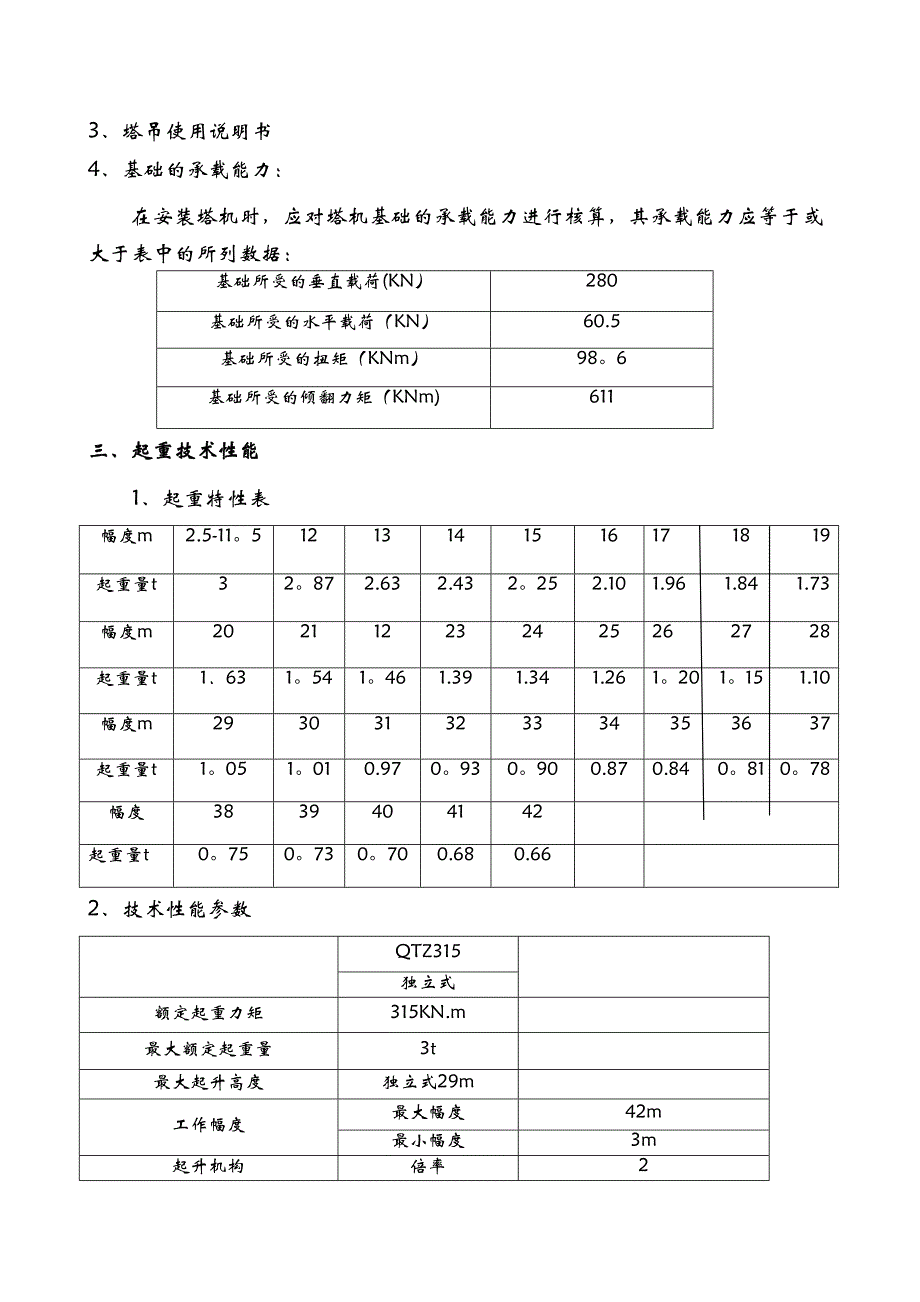 【建筑施工方案】QTZ315塔吊施工方案(DOC 12页)_第2页