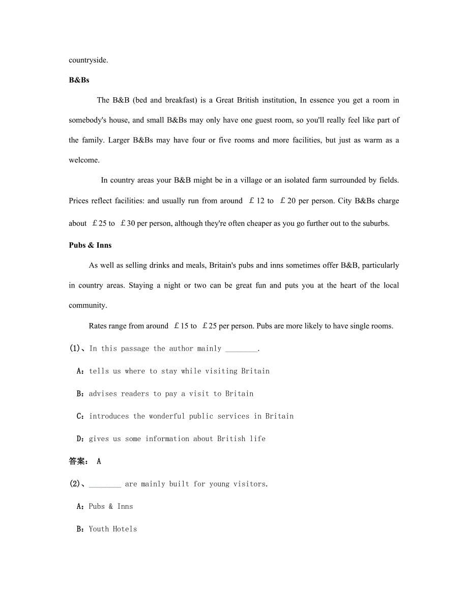 2023年大学英语统考电大网考英语模拟套.doc_第5页