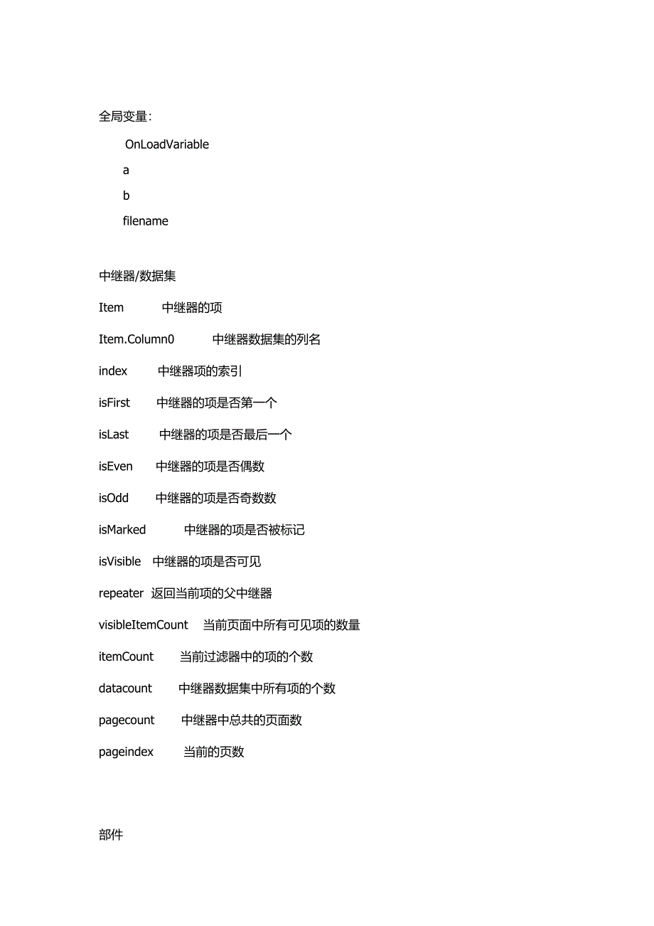 axure常用变量和函数.docx_第1页