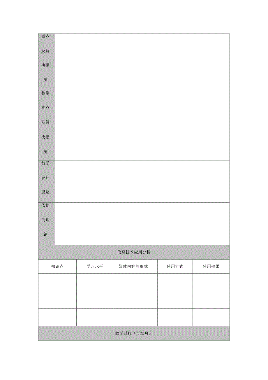授导型教学设计教案模板_第2页