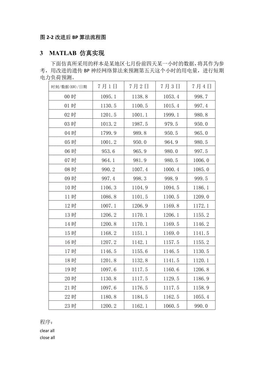 基于改进的BP神经网络算法的短期电力负荷预测 毕业设计_第5页