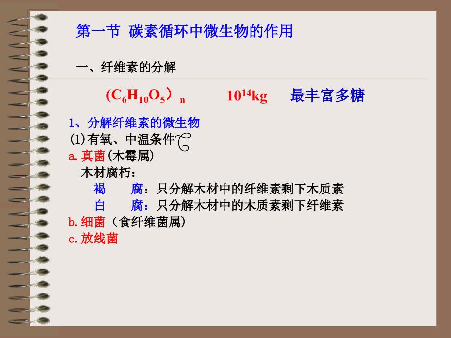 第八章微生物在自然界碳氮素循环中的作用季_第4页