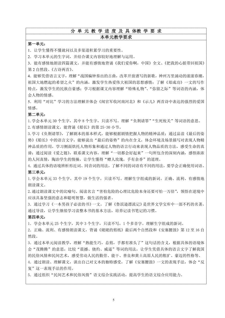 2014六上语文计划_第5页