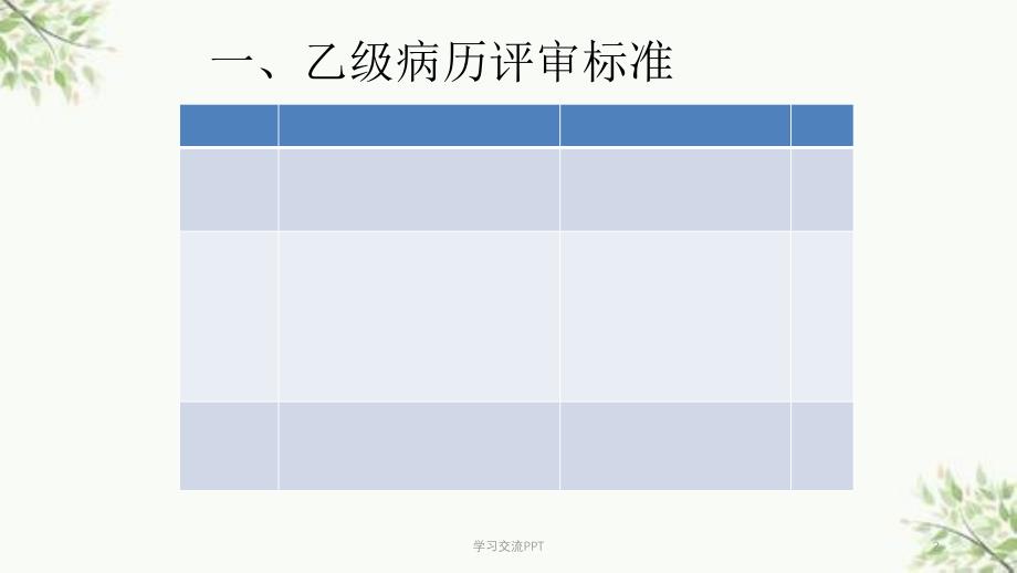 乙级及丙级病历评审标准课件_第2页