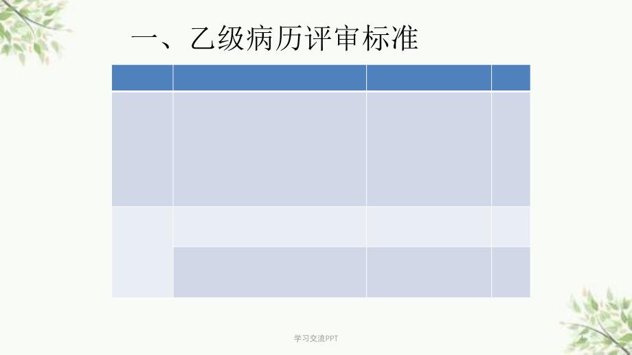 乙级及丙级病历评审标准课件_第4页