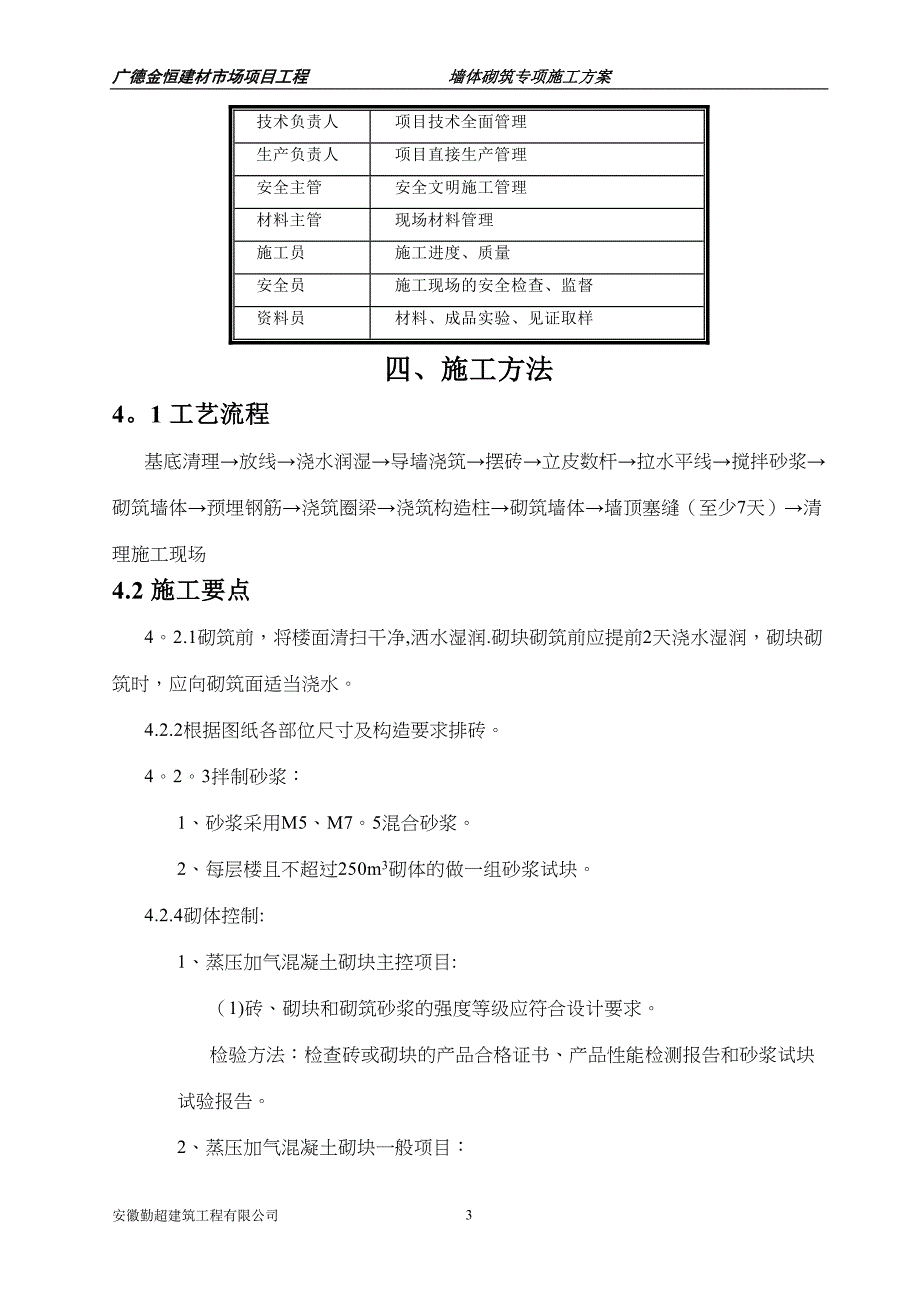 墙体砌筑专项施工方案【可编辑范本】(DOC 15页)_第4页