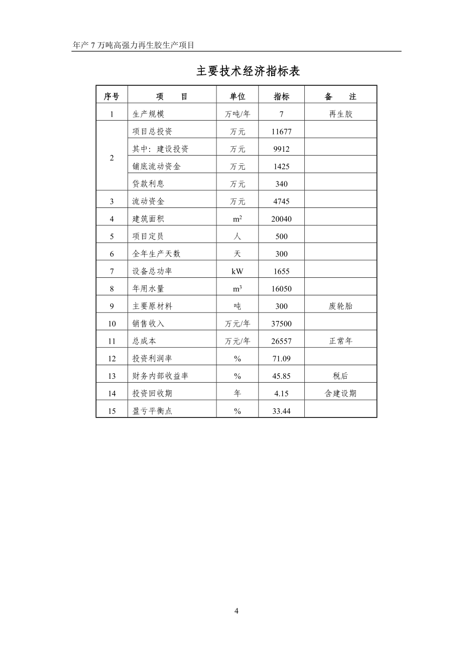 年产7万吨高强力再生胶生产项目可行性论证报告.doc_第4页