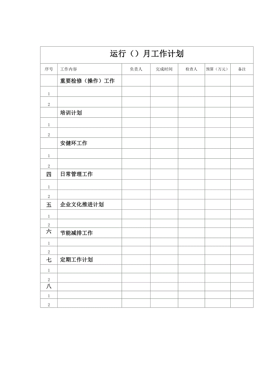 班组安全活动记录表格_第4页