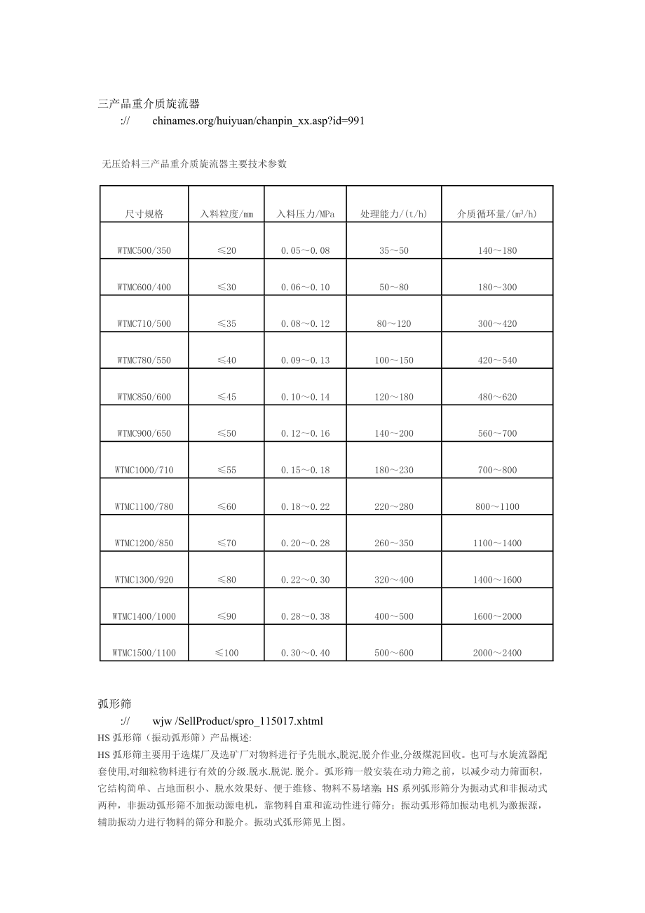 D-Mta炼焦煤选煤厂初步设计-设备选型(完整版)_第2页