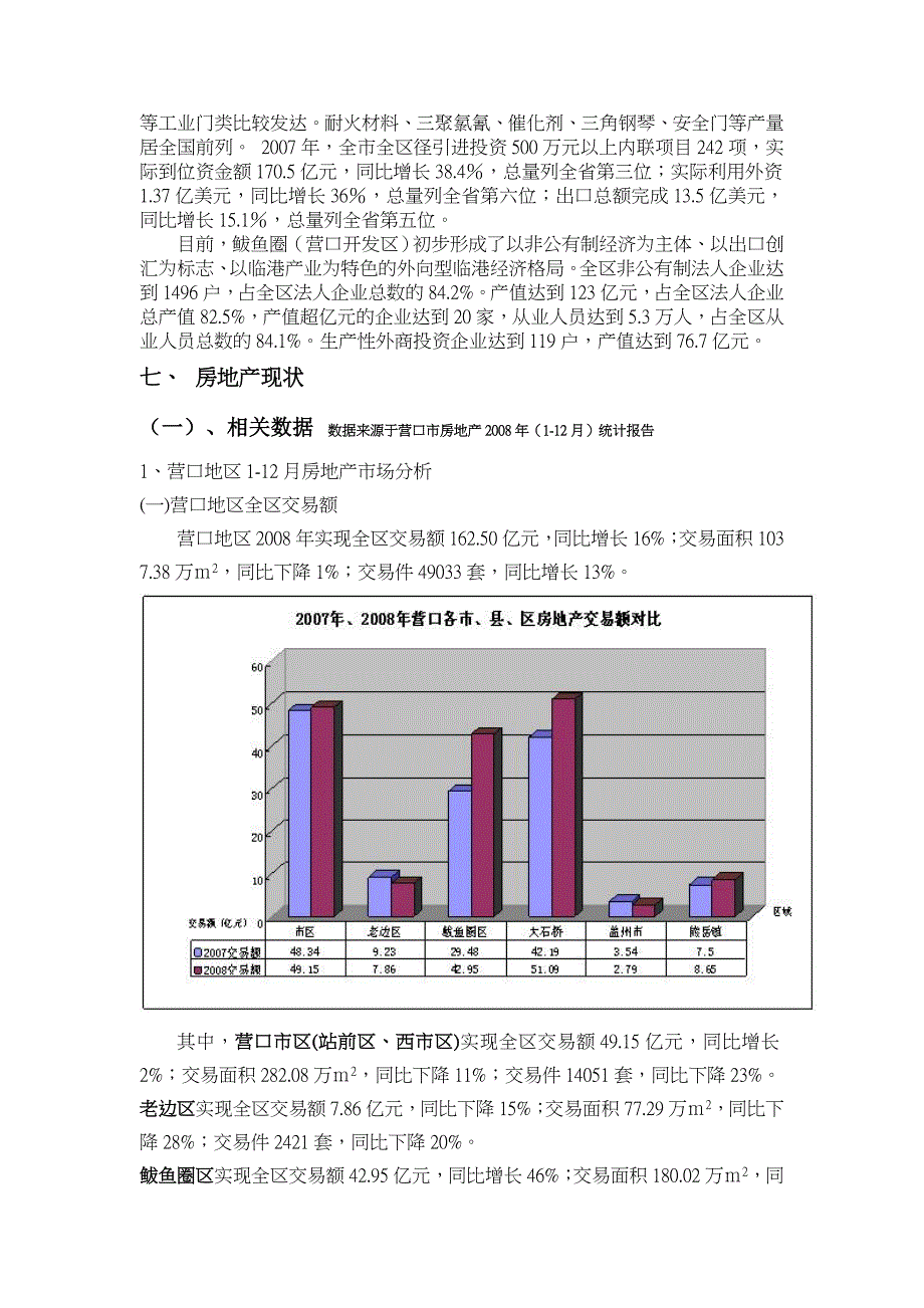 营口市及鲅鱼圈区概况及房地产市场情况报告_第5页