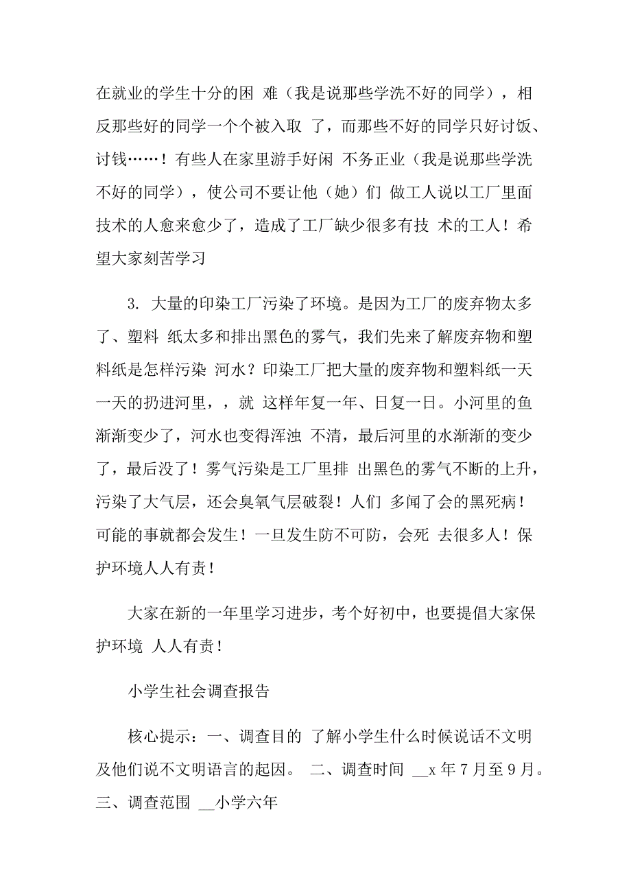 小学生调查报告_第2页