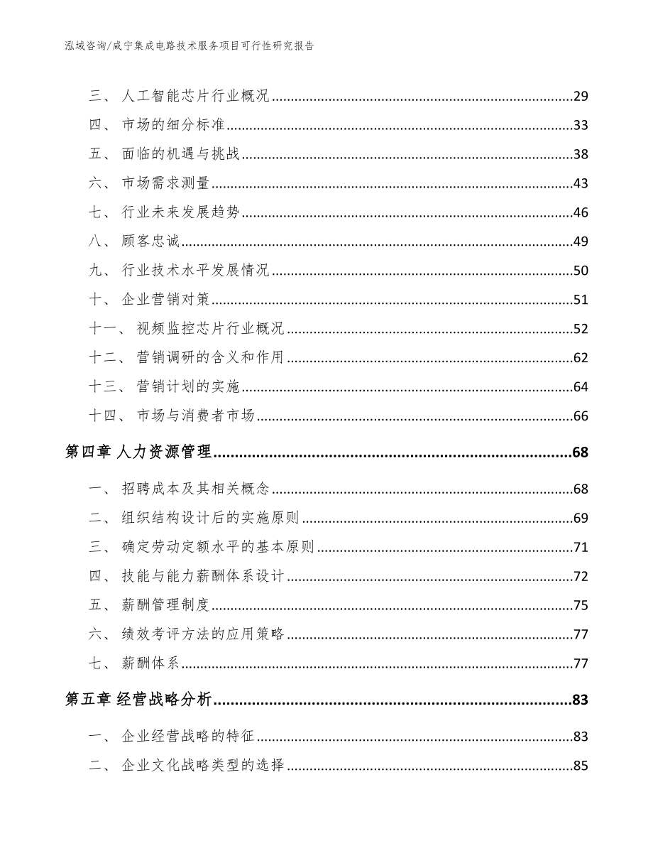 咸宁集成电路技术服务项目可行性研究报告（模板范文）_第3页