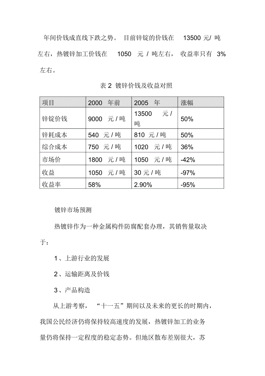 热镀锌项目可行性报告.docx_第3页