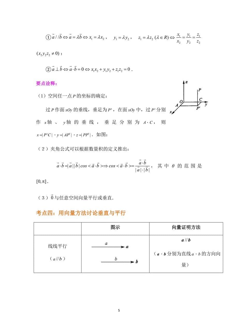 (word完整版)空间向量与立体几何高考冲刺总复习(文科).doc_第5页