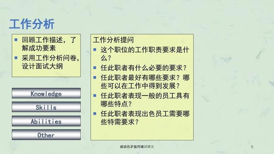 成功选才技巧培训讲义_第5页