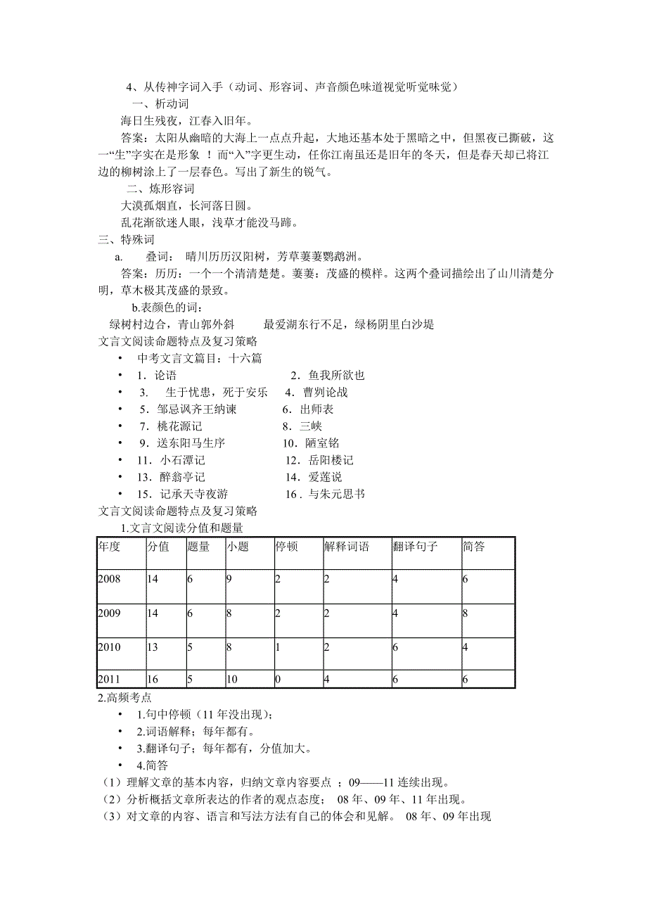 古诗文背诵默写及文言文阅读复习_第3页