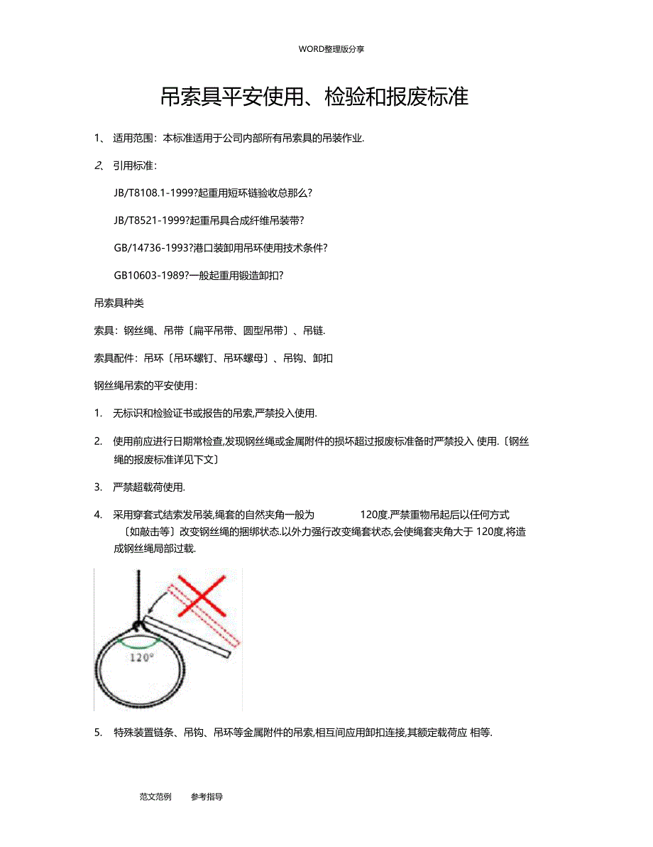 吊带的安全使用检验报废_第1页