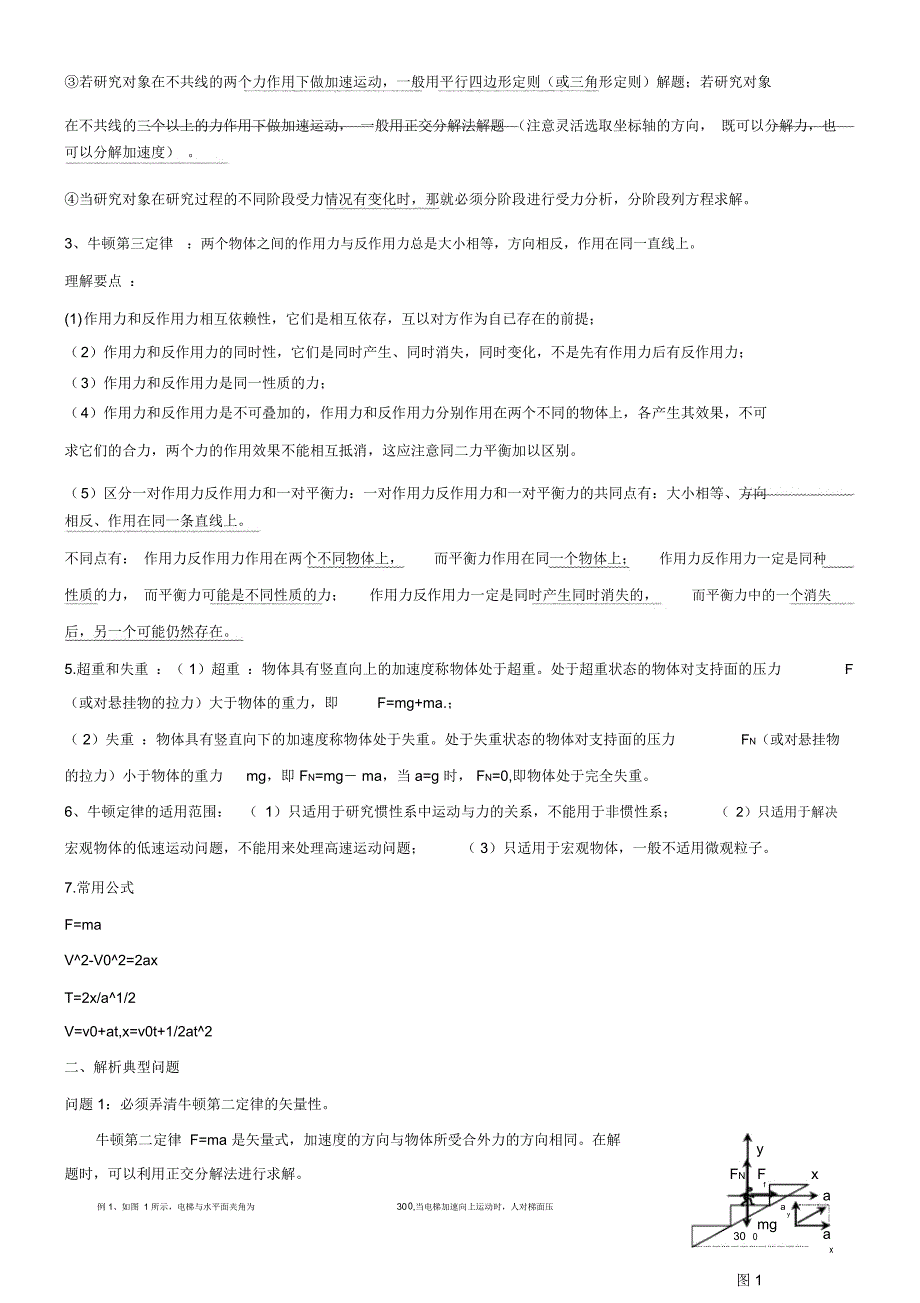 牛顿运动定律知识点总结归纳_第2页