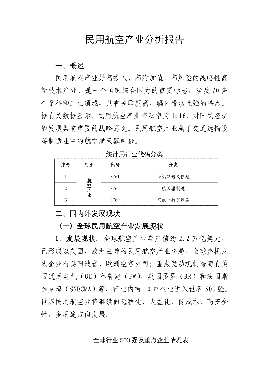 民用航空产业分析报告_第1页